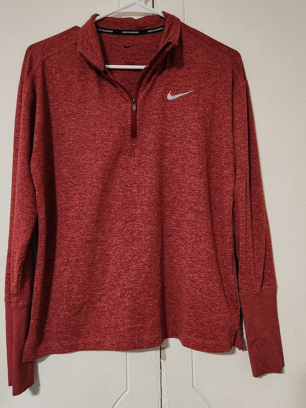 Nike Women’s Red Quarter-Zip Running Sweater